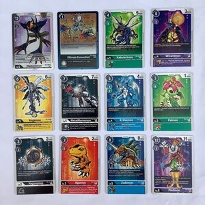 Digimon Trading Card Total of 12 Cards Packaging Damaged